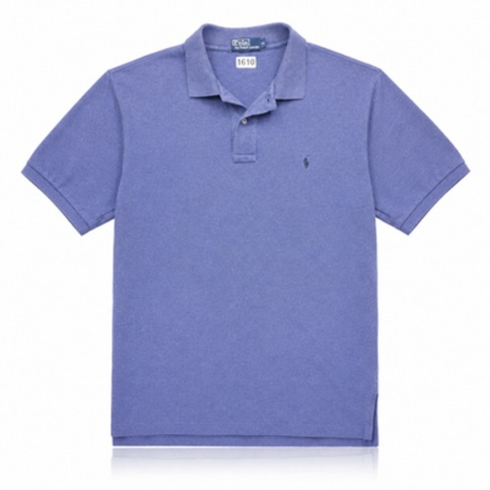 Polo Ralph Lauren Mens XL Blue Heather Pique Short Sleeve Polo Pony Logo